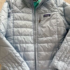 Patagonia Light Blue Quilted Insulated Jacket